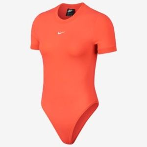 orange nike bodysuit